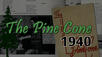 Pine Cone Yearbook Button - 1940
