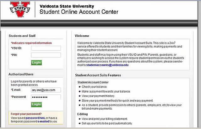 Authorized User Screen 1