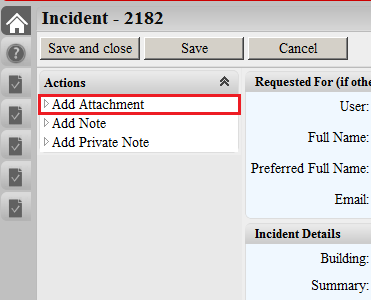 Click Add Attachment