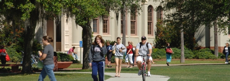 Students Exiting West Hall
