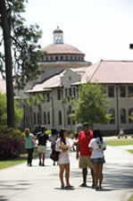 Students outside West Hall