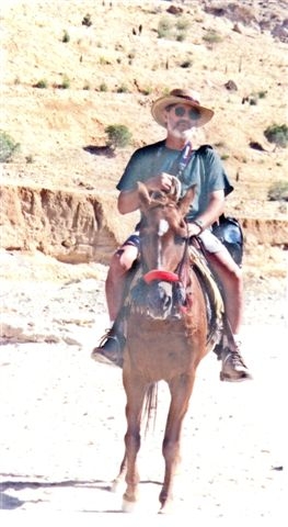 Dr. Downing in 2003 at Petra.