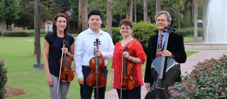The members of the Azalea String Quartet