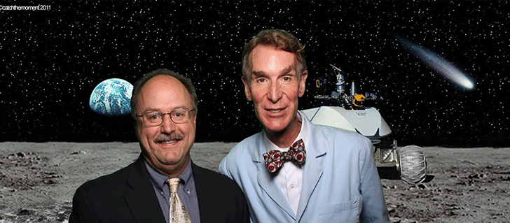 Dr. Reffel with Bill Nye the Science Guy