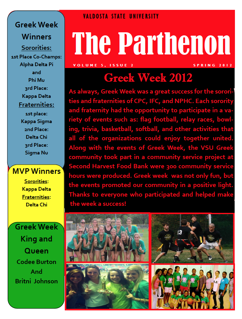 The Partheon Spring 2012 Issue