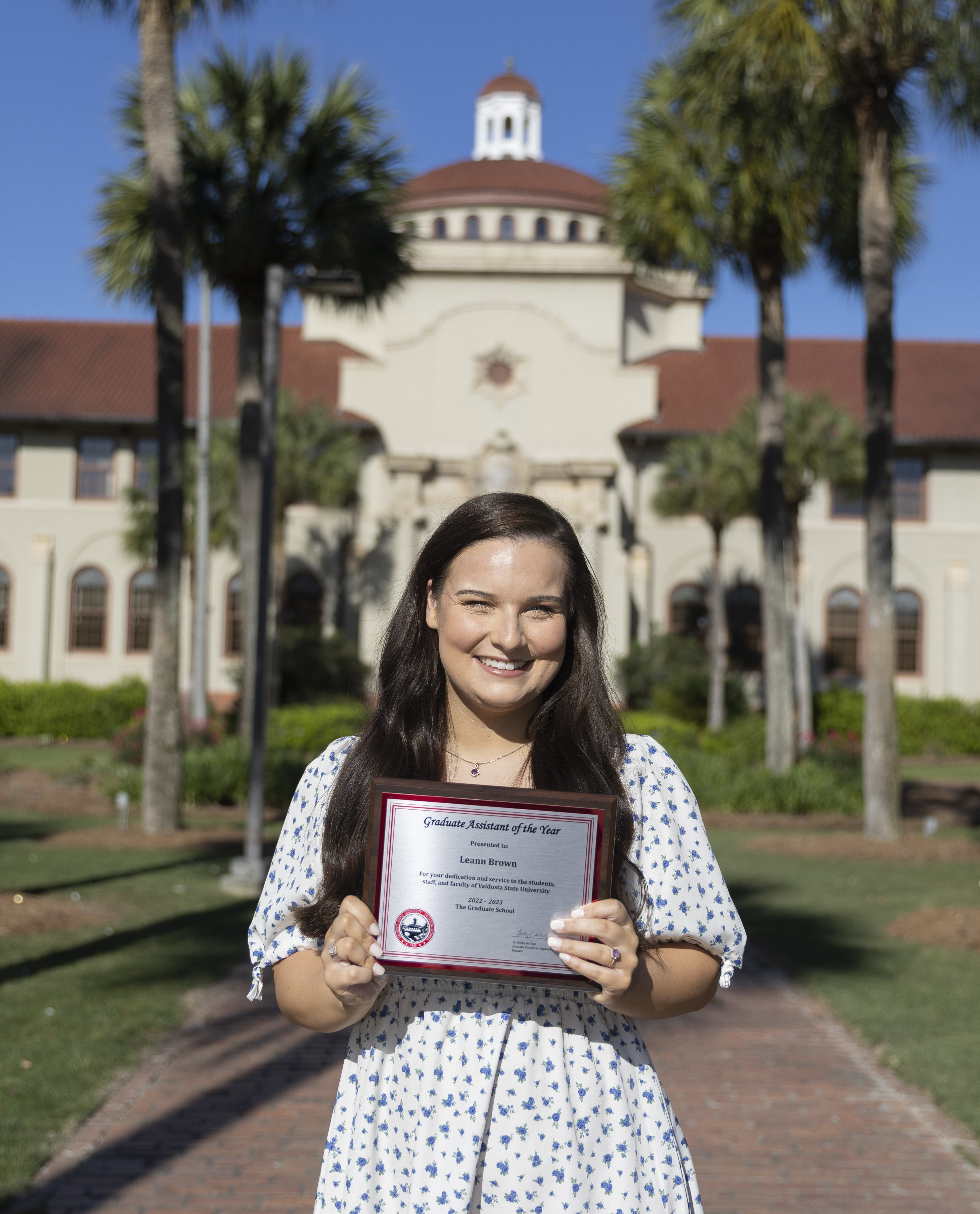 Leann Brown Named Graduate Assistant of the Year at VSU