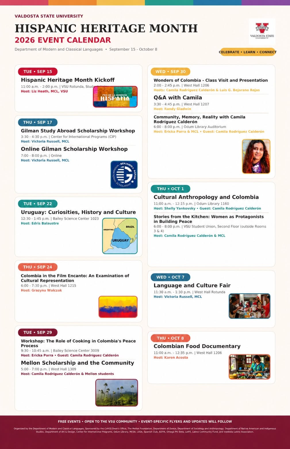 hispanic heritage month calendar