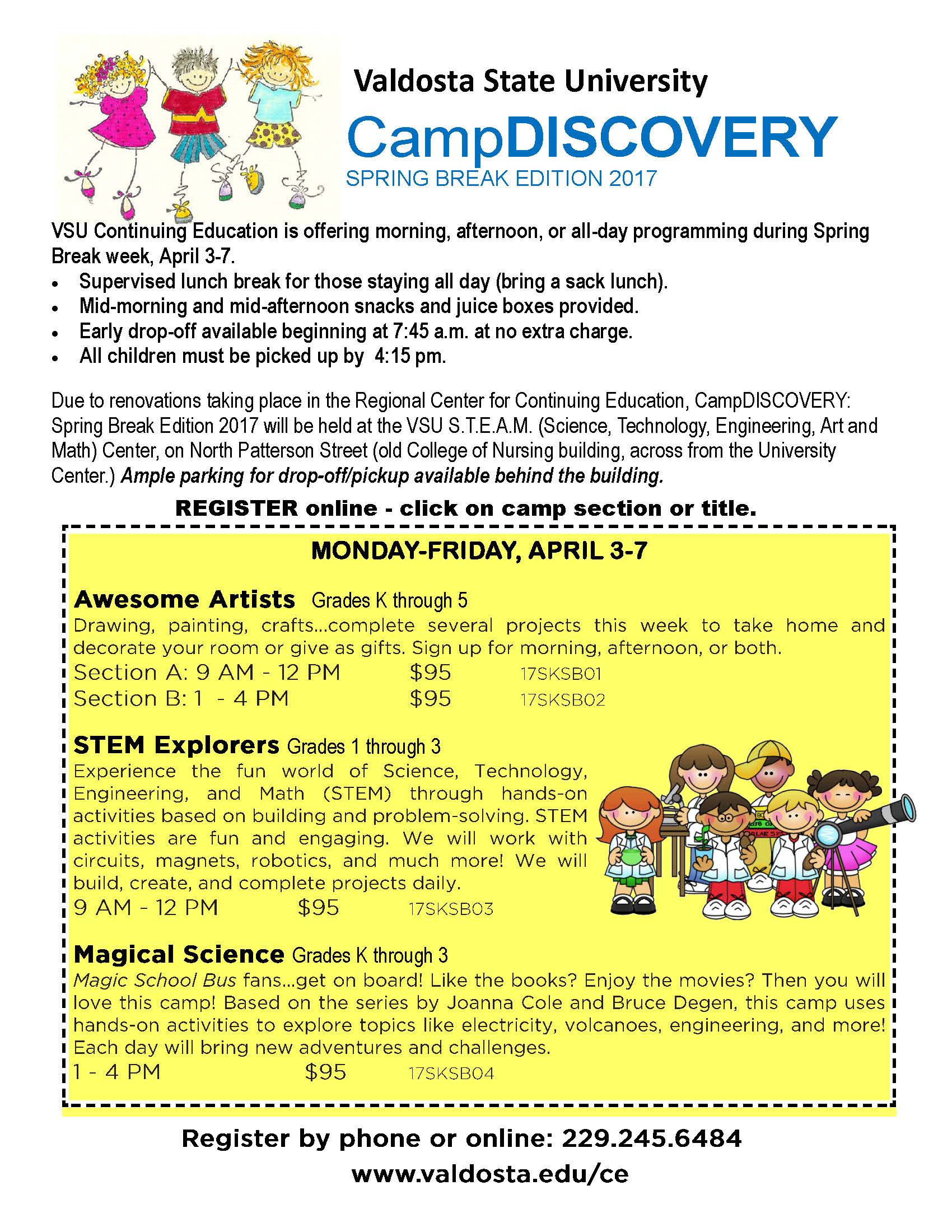 Programs for Children and Teens Valdosta State University