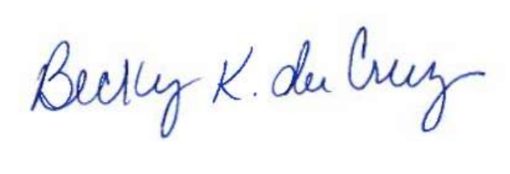 Dr. da Cruz Signature
