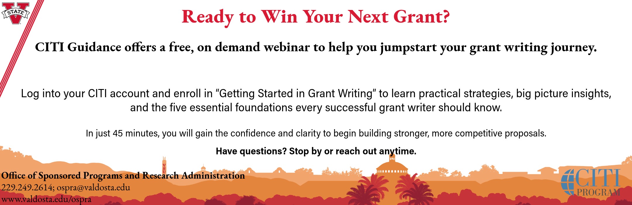 CITI Guidance Offers Grant Writing Webinars!