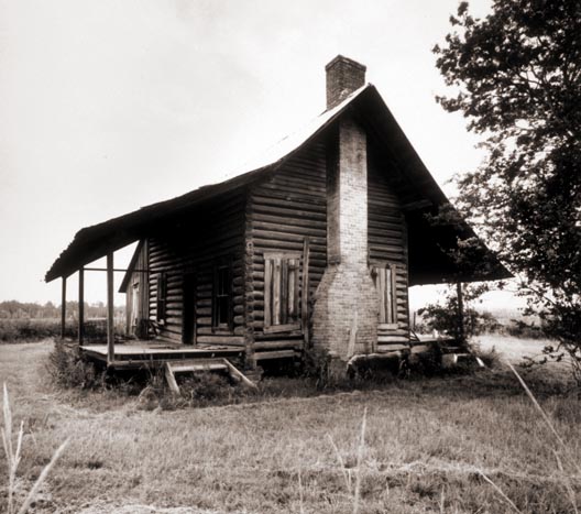 A log cabin