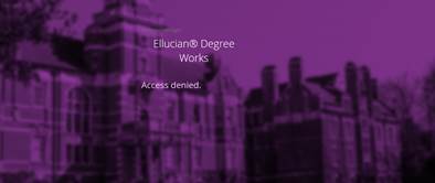 DegreeWorks timout screen