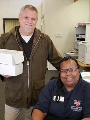 donuts with campus mail