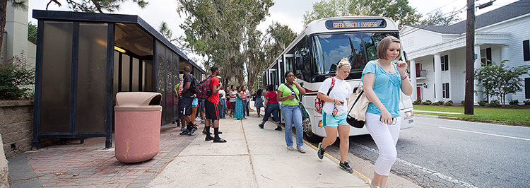 Students on Bus