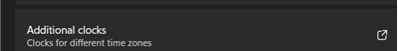 Windows Additional Clocks Tab Example