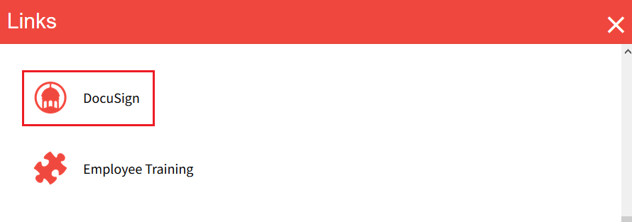 DocuSign Link in My VSU Portal