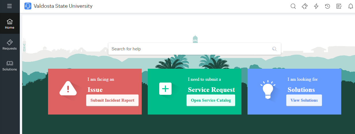 Picture of Main Menu