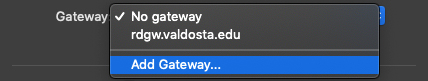 Add Gateway