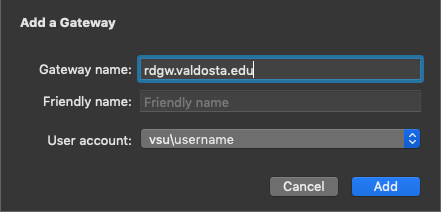 Select your username from dropdown.