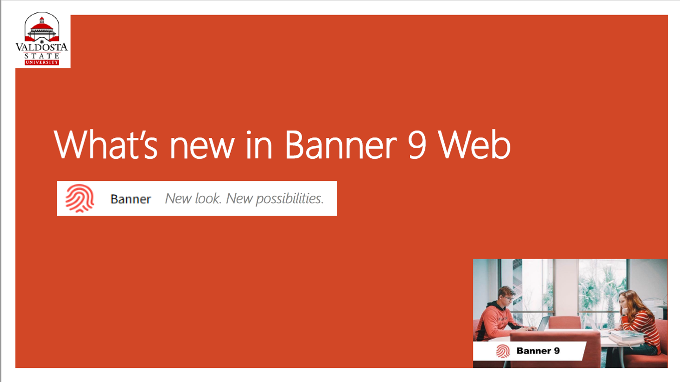 what's new in Banner 9 Web
