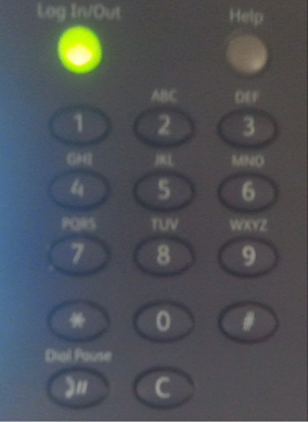 Use the keypad to enter the number of copies desired.