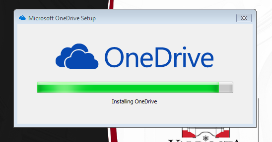 onedrive installation dialog box