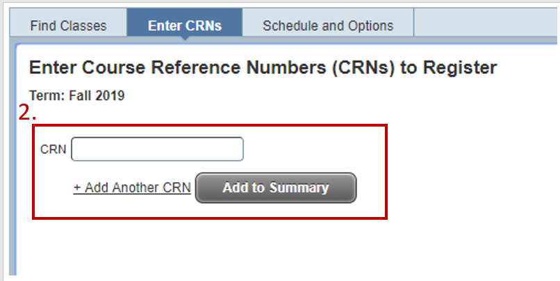 typing crn