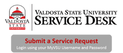 Submit Service Request - Use Your MyVSU login