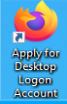 firefox logo with apply for desktop login text