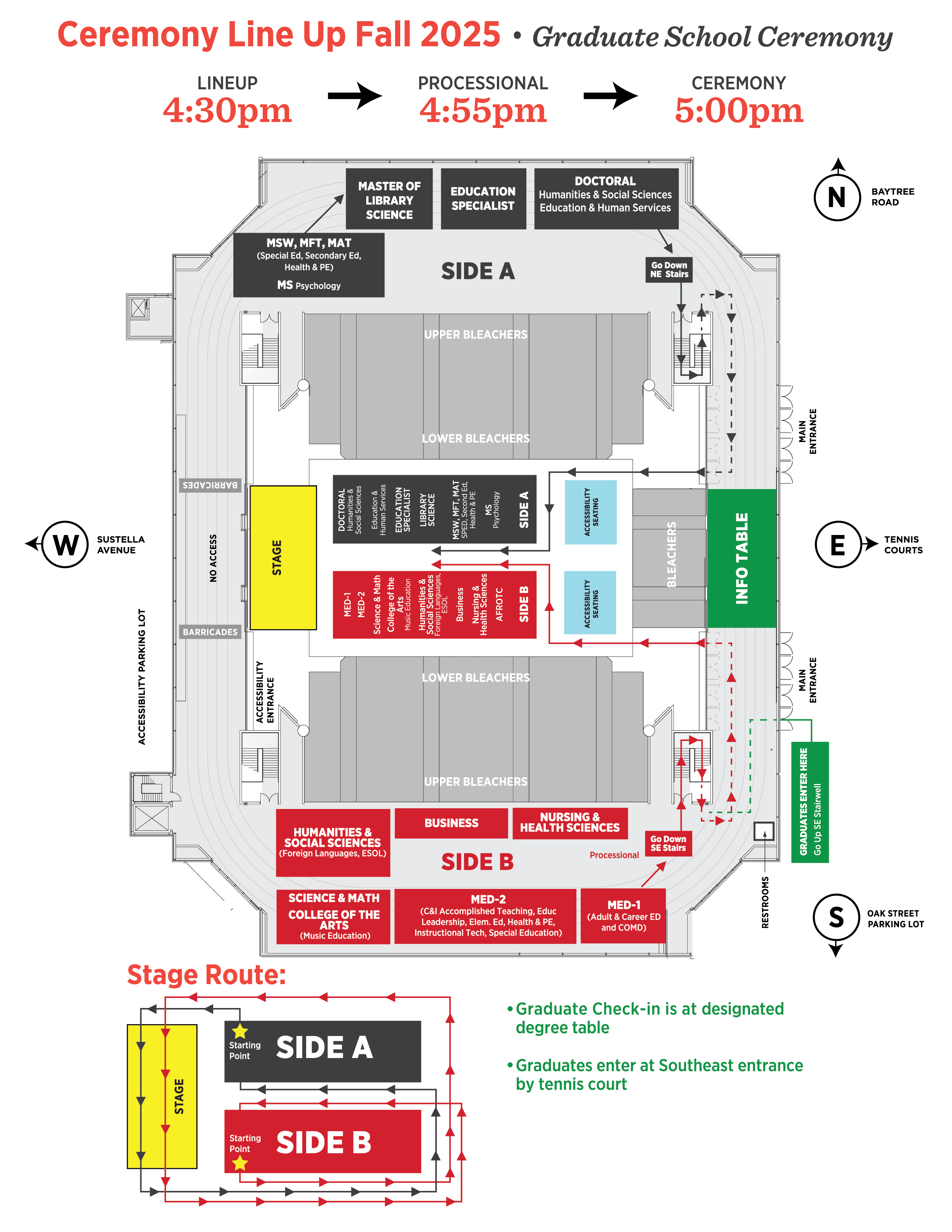 Floorplan - Graduate Commencement Ceremony