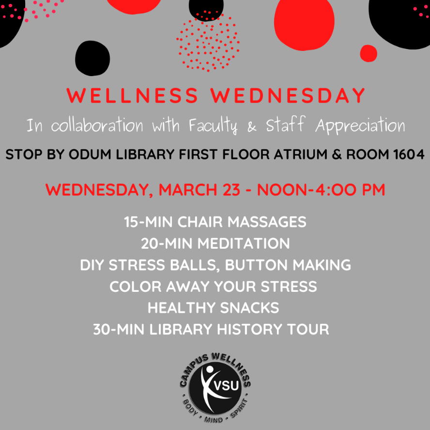 Faculty and Staff Appreciation Week Wellness Wednesday Events