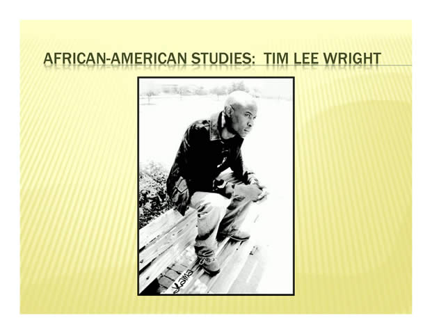 Tim Lee Wright, playwright