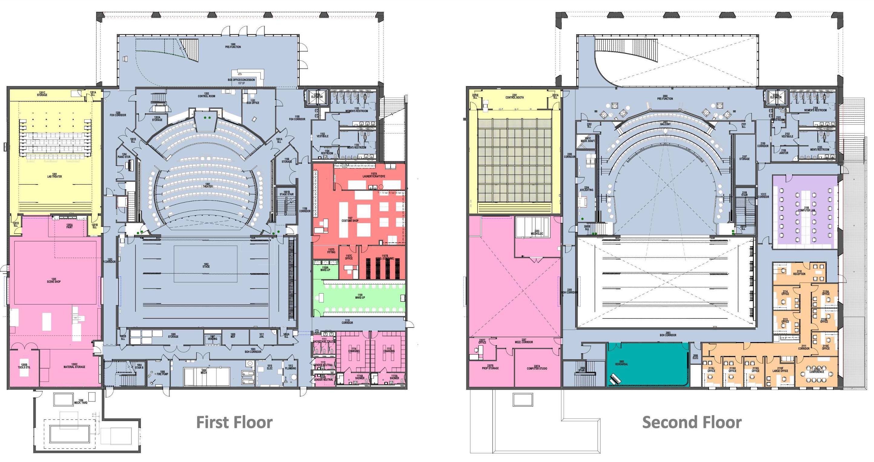 Theatre PAC Floor Plans