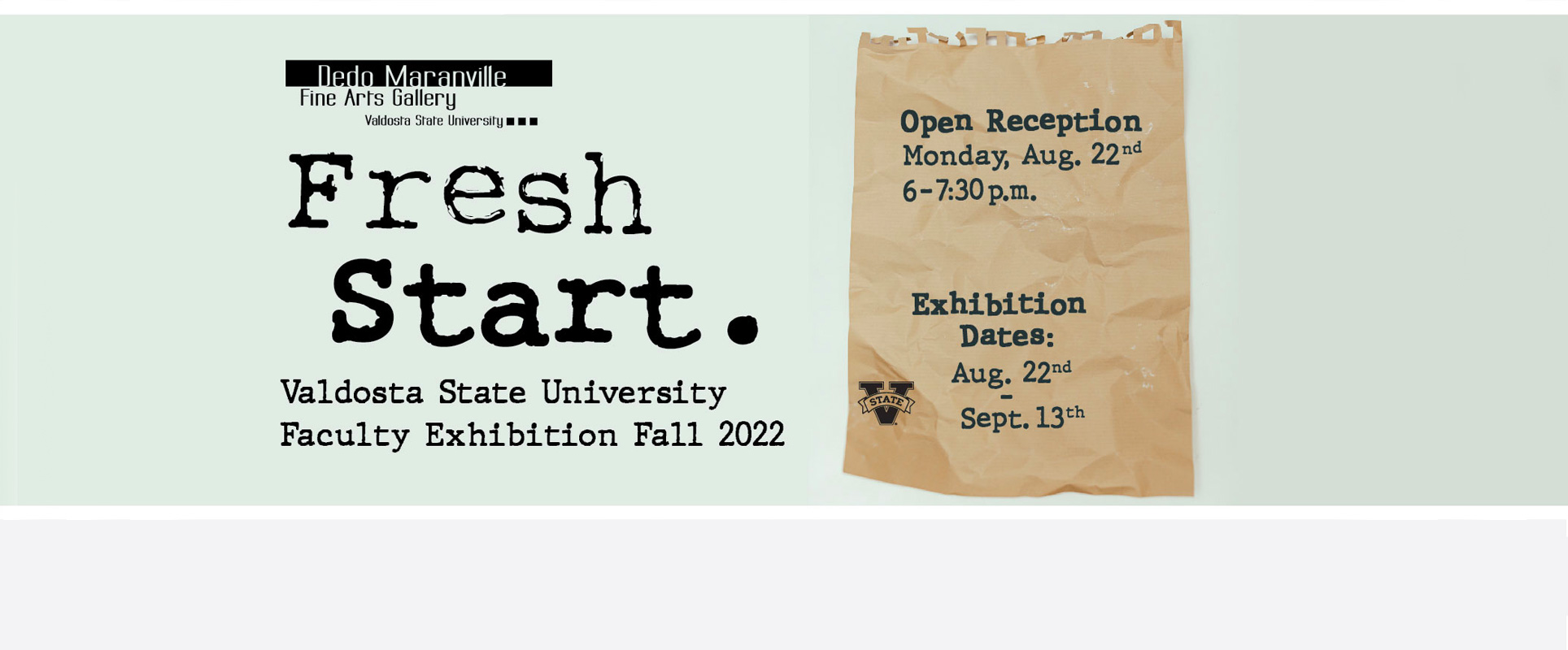 Art & Design Faculty Exhibition