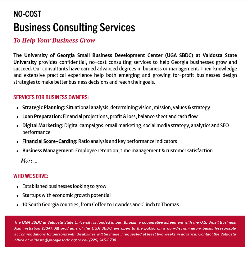 list of business consulting services