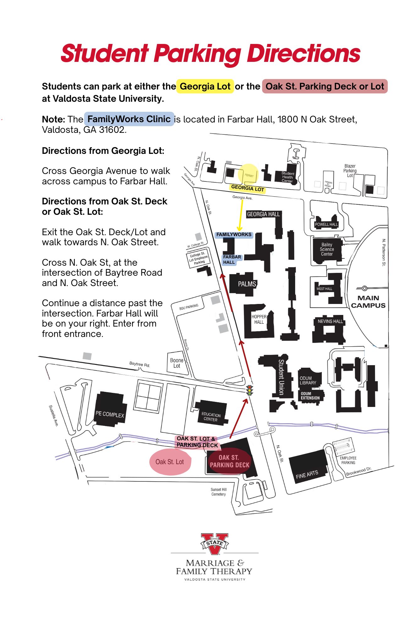 Farbar Parking map