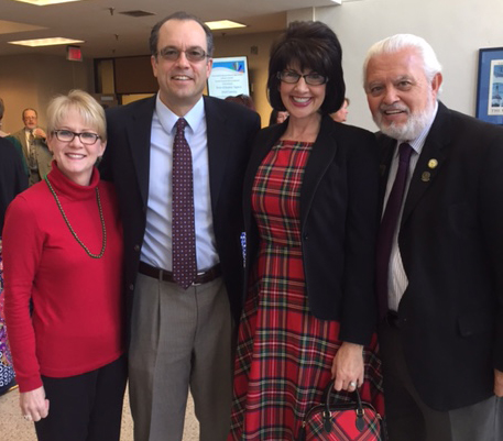 Dr. Minor, COEHS Dean, Dr. Gerber, Provost and Vice President of Academic Affairs, Dr. Anderson, President of Wiregrass Georgia Technical College, Dr. Martinez, ACED Department Head 