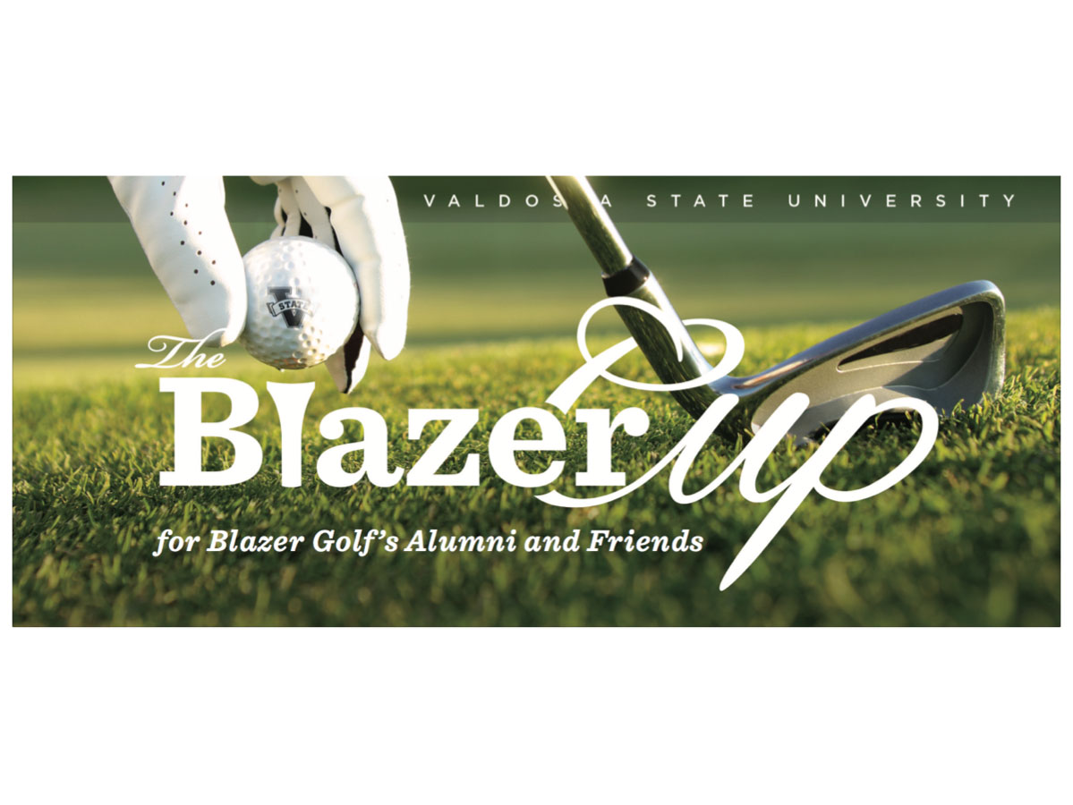 Blazer Cup Graphic - This custom graphic was created for VSU's annual Blazer Cup. A fundraising event benefitting Blazer golf.