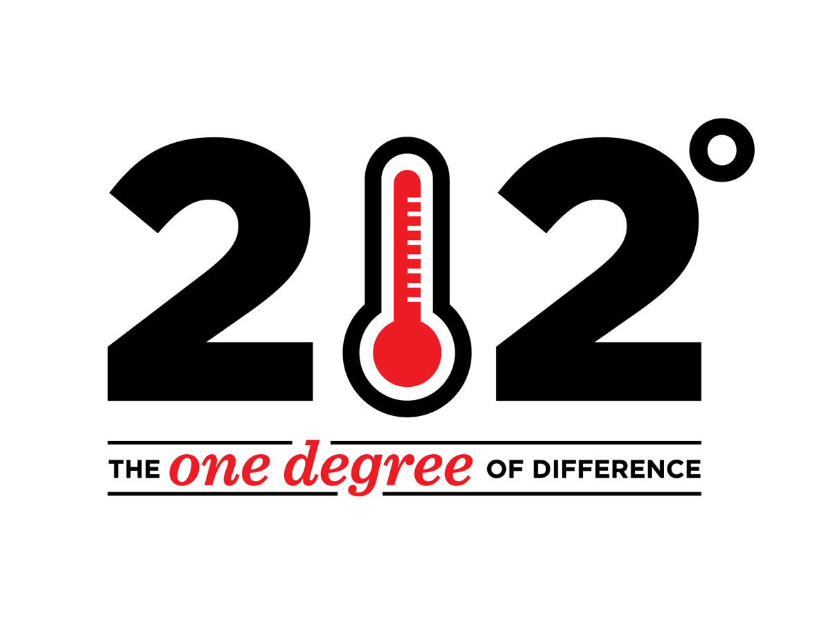 212 Logo -  This graphic was created to go along with the Solutions Center branding identity. Their training motto states that "the one degree of difference." Going from 211 to 212 degrees water boils and creates steam, it's that one degree that makes the difference.