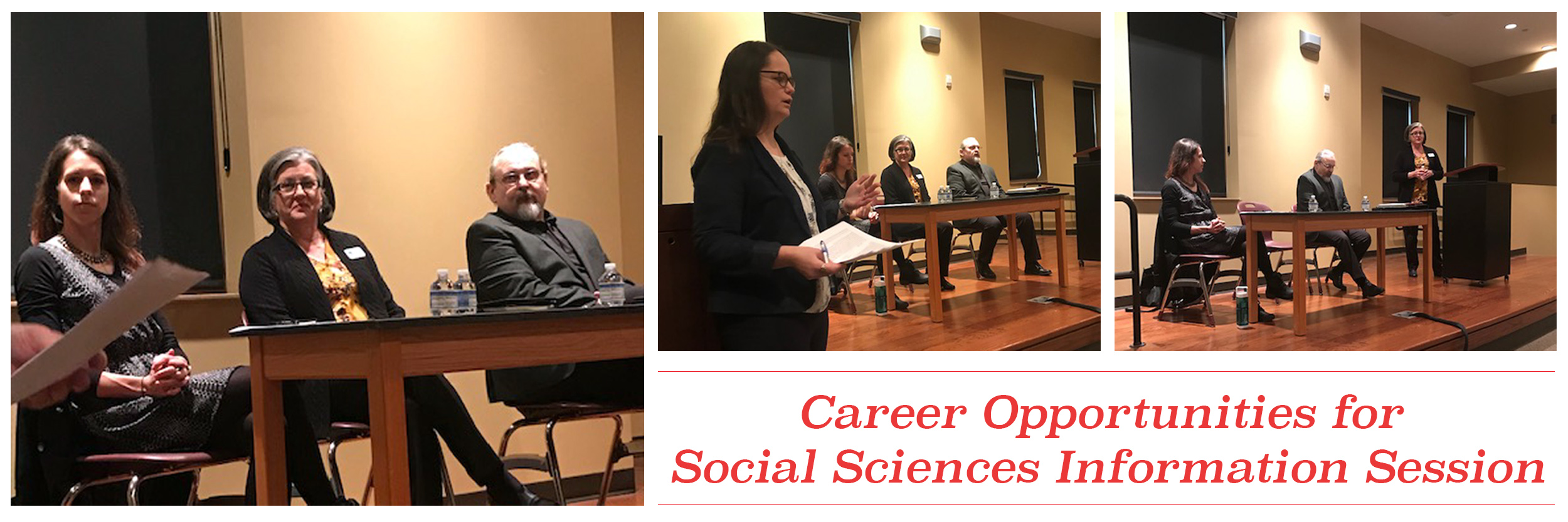 Sociology, Anthropology, And Criminal Justice Event, Career Opportunities for Social Sciences Information Session.