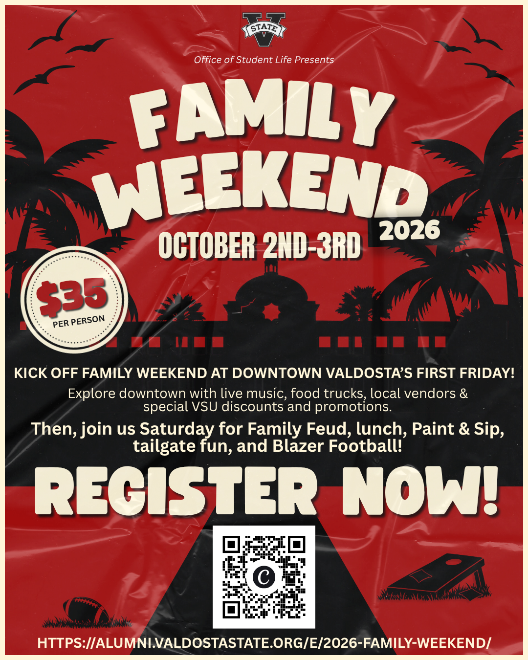 Flyer with registration QR code